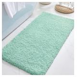 New ILANGO Spa Blue Bathroom Rug 48" × 24" Non