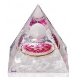 New NiHome Handcrafted Orgone Crystal Pyramid