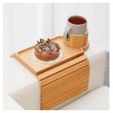 New Couch Cup Holder Tray, 3 in 1 Couch Arm