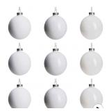 New DN DECONATION White Glass Christmas