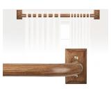 New Blackout Wrap Around Curtain Rod 28 to 60