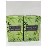 New 2 Ct Solar Lanterns Outdoor Waterproof Garden