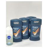 New Lot of Deodorant, Includes 4 Ct Degree Men