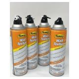 Lot of 4, Homax Wall Texture Aerosol Water-Based