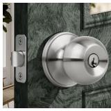 Moquin Keyed Entry Door Knob with Lock and Key,