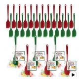 New Set of 24 Christmas Silicone Spatulas with