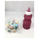 Babies silicone bear training cup babies coming