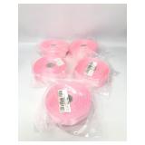 5 pack 1 inch, Pink Ribbon for Gift Wrapping 50