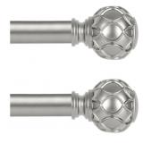 New Silver Curtain Rods for Windows 2