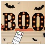 New Halloween Decorations  Boo Light Up Letters