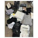 Large Lot of Fabrics, Includes Laundry Hampers,