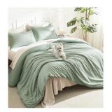 Large King Size Sage Green Comforter with 2 PCs