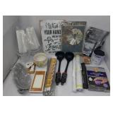 Lot of assorted household items- wall signs,