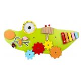 New Wooden Crocodile Shape Busy Board