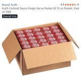 New B.B.D.09/DEC/2025 Kraft Cocktail Sauce Single