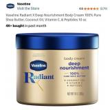 New Vaseline Radiant X Deep Nourishment Body