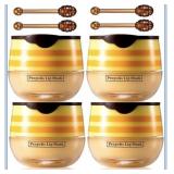 New 4 Pcs Honey Bee Lip Balm,Overnight Lip