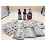 New maple syrup, oatmeal and liquid smoke all