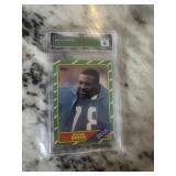 Vintage Graded 1986 Topps Bruce Smith Rookie