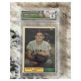 Vintage Graded 1961 Topps Hobie Landrith #114