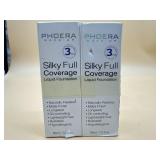 New (lot of two) Phoera silky full coverage