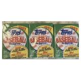 Vintage 3 Wax Pack Lot of 1987 Topps Baseball