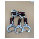 Lot of 2 Monster&Master 6" C-Clamp Locking Pliers