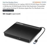 External CD/DVD Drive for Laptop, USB 3.0 CD DVD
