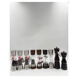 Cole and Mason Variety lot of 10 Pepper Mills.