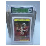 Vintage Graded Jerry Rice Topps 1988 Record