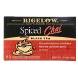New Case of 6 Bigelow Tea Black Tea - 20 bags -