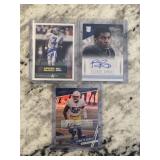 RARE LOT OF AUTOGRAPHED NFL CARDS - ROOKIES &