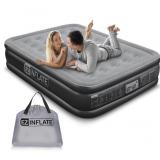 New queen EZ INFLATE Air Mattress with Built in