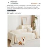 New (scuffed) MYSKY HOME Loveseat Cover Beige
