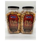 Lot of 2 Utz Pub Mix, 42 Oz. Barrel, Savory Snack