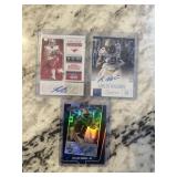 RARE LOT OF AUTOGRAPHED NFL CARDS - ROOKIES &