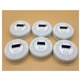 6 Pcs Co and smoke alarms in new condition