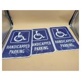 New (lot of 3) Handicap parking signs