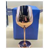 New 6PCs Rose Gold Wine Stainless Steel Glasses