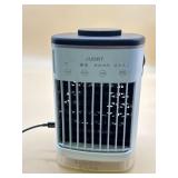 Table top cooling fan with LED light