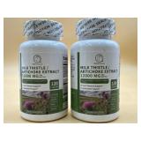 New 2-bottles milk thistle liver support capsules