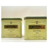 Lot of two Twinnings earl grey teas best by