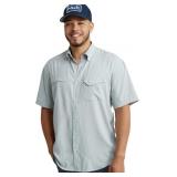 New XL HUK Mens Tide Point Pattern Short Sleeve