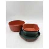 Gerber camping plates and bowls. Incomplete set.