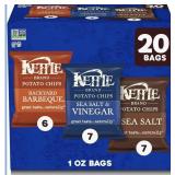 Kettle Brand Potato Chips Variety Pack, 1 Oz, 20