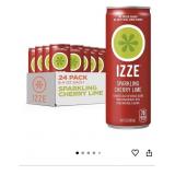 New Izze Cherry Lime Straight Beverages, 8.4 FL