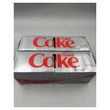 New Lot of 2 Diet Coke 12oz Cans 12 Pack - BB