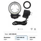AmScope 144 LED Intensity-Adjustable Ring Light: