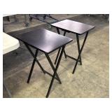 Lot of two tv tray tables in good condition