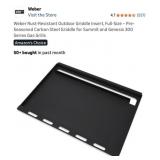 New Weber Rust-Resistant Outdoor Griddle Insert,